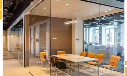 Frameless Toughened Glass Partition